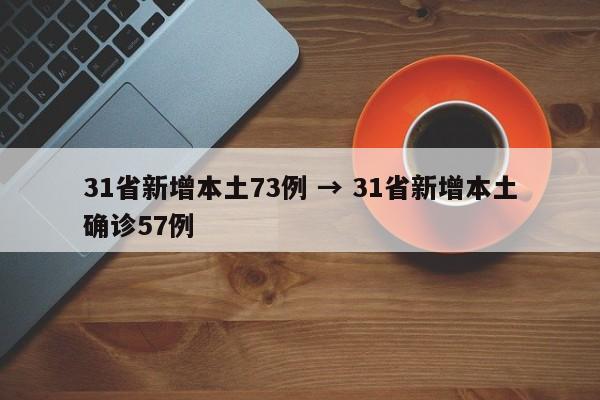 31省新增本土73例 → 31省新增本土确诊57例